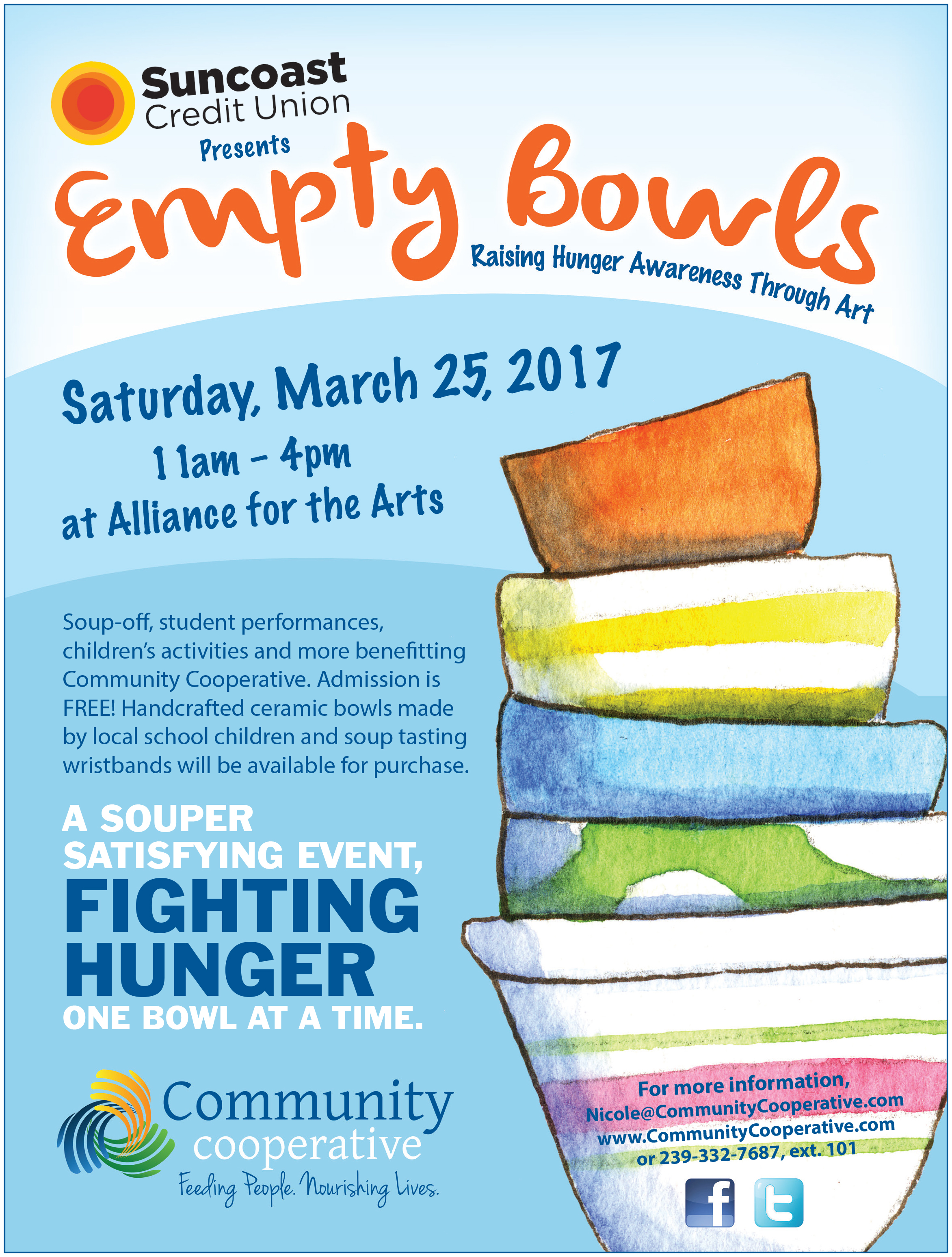 SAVE THE DATE! Empty Bowls is - Amherst Survival Center