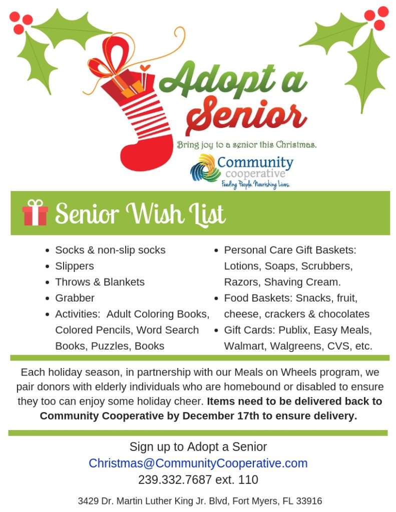 Adopt a Senior flyer 2018 communitycooperative communitycooperative